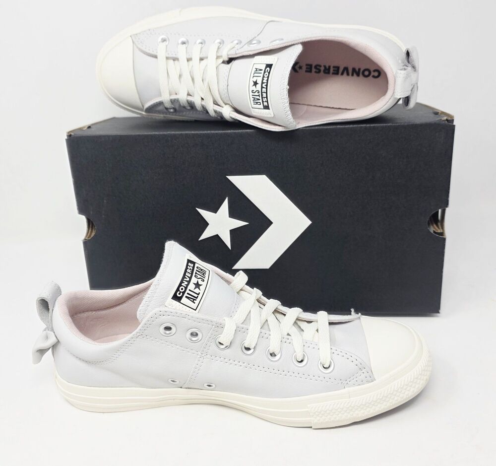 Converse CTAS Madison OX Barely Grey/Egret Women's 11 Leather Sneakers A13391C